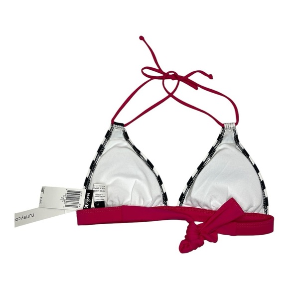 NWT Hurley Striped Bikini Halter Top Size XS - Picture 3 of 4